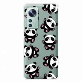 Cover Xiaomi 12 Pro Piccoli Panda In Silicone