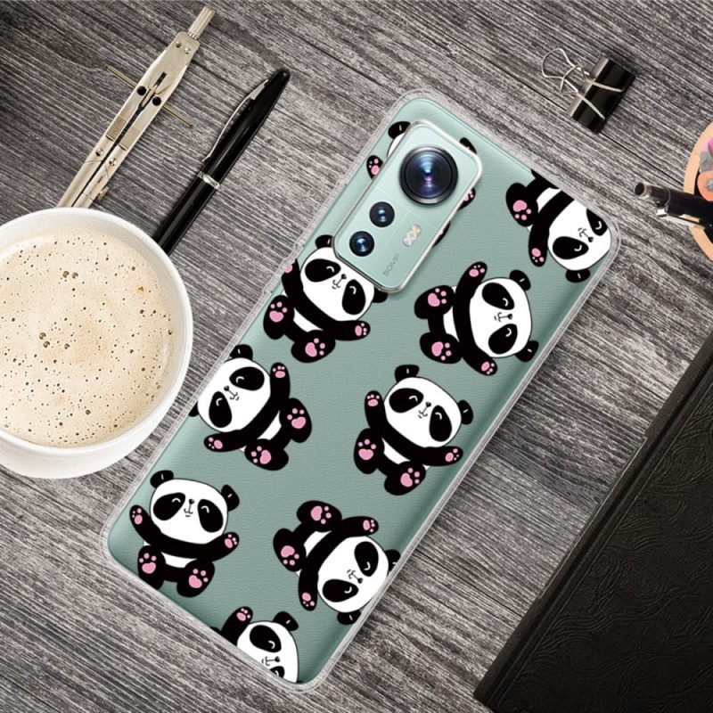 Cover Xiaomi 12 Pro Piccoli Panda In Silicone