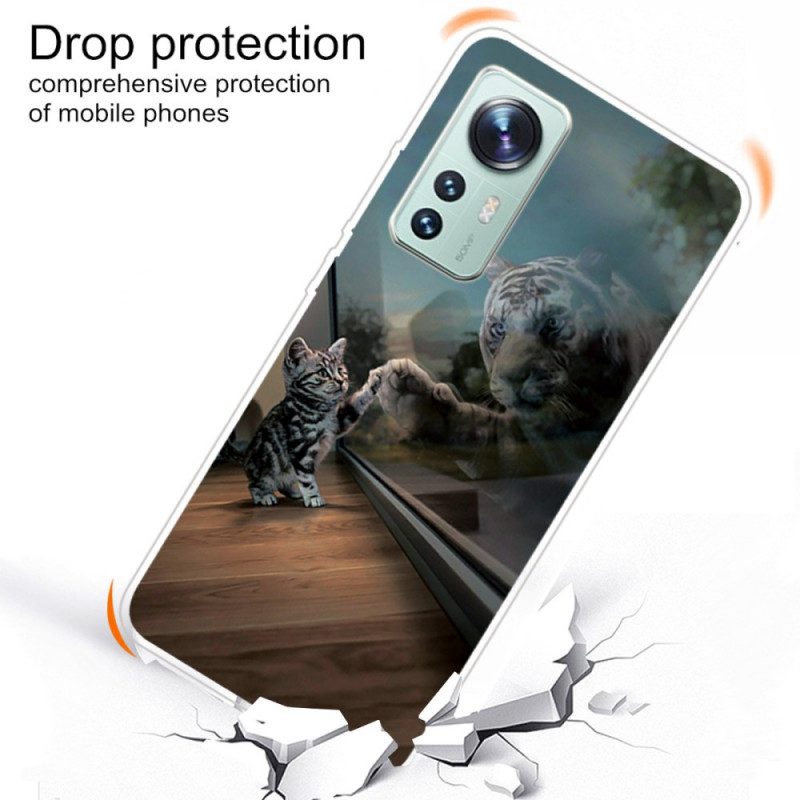 Cover Xiaomi 12 Pro Silicone Da Sogno Gattino