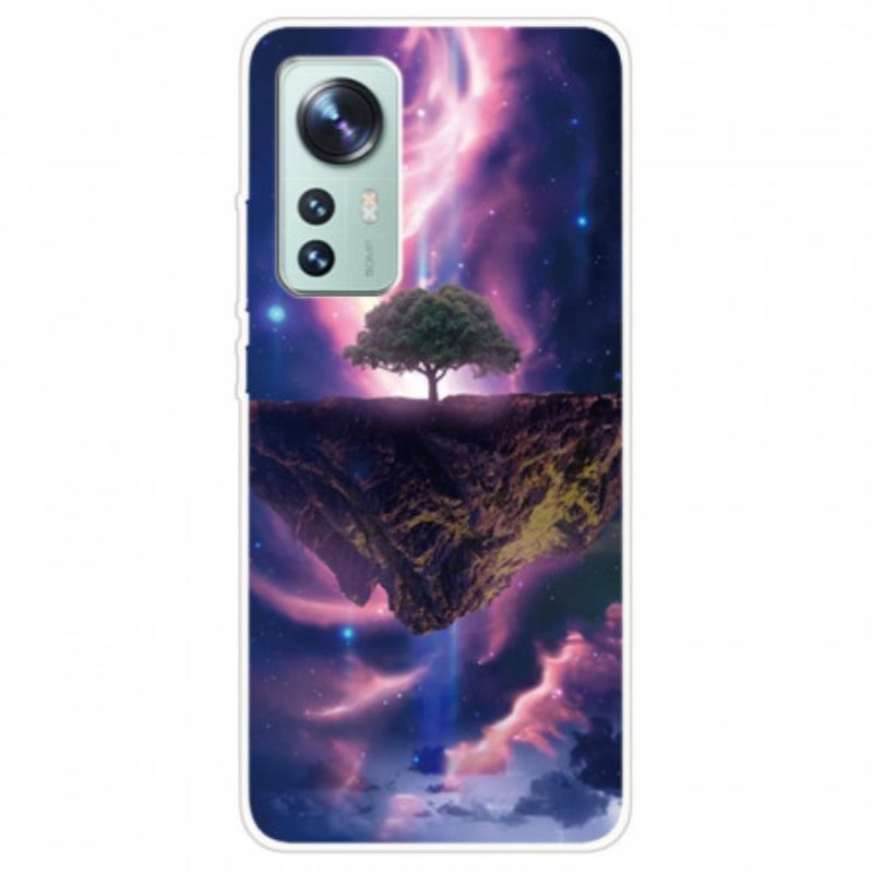 Cover Xiaomi 12 Pro Silicone Dell'albero Splendente