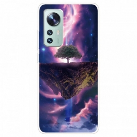 Cover Xiaomi 12 Pro Silicone Dell'albero Splendente