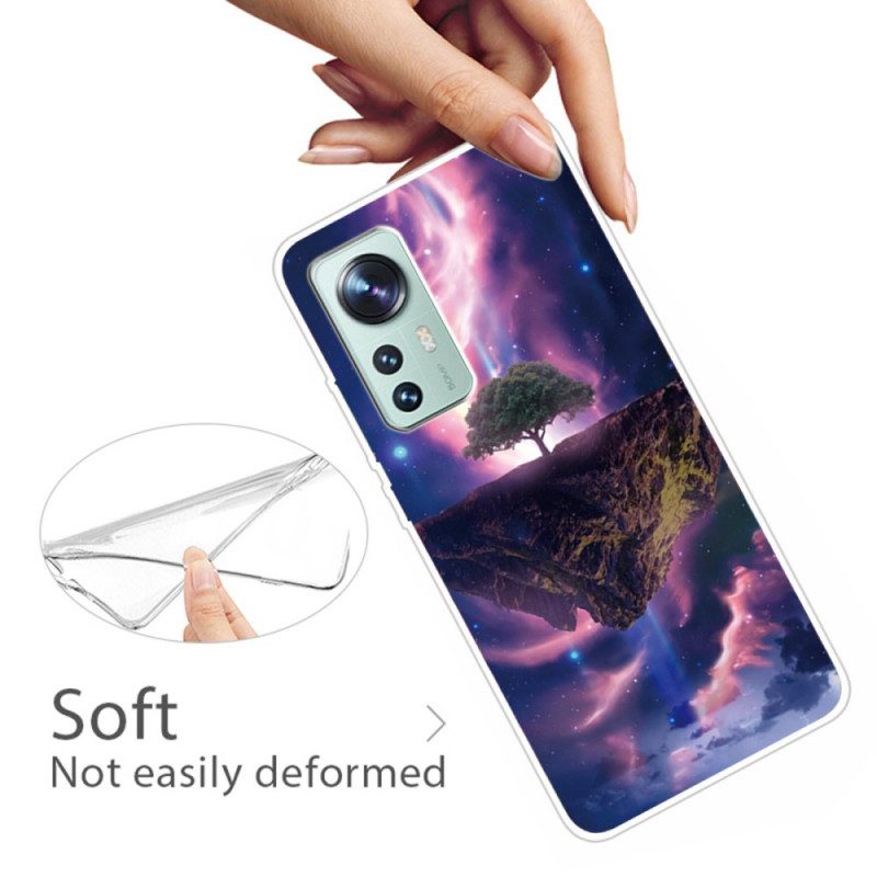 Cover Xiaomi 12 Pro Silicone Dell'albero Splendente