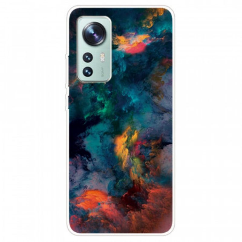 Cover Xiaomi 12 Pro Silicone Nuvola Colorata