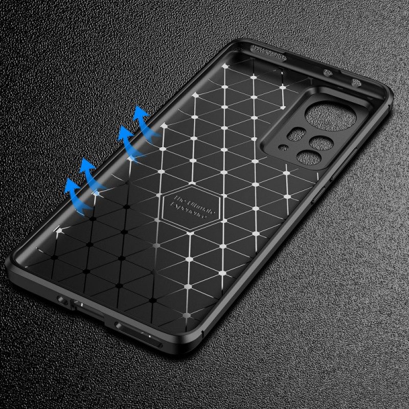 Cover Xiaomi 12 Pro Struttura Flessibile In Fibra Di Carbonio