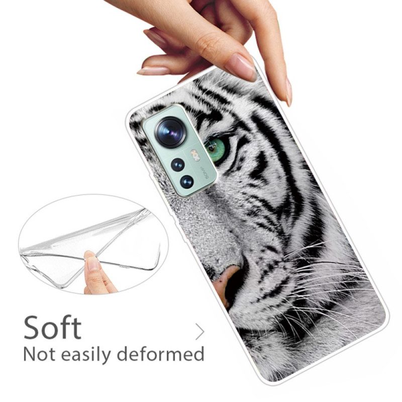 Cover Xiaomi 12 Pro Tigre Bianca