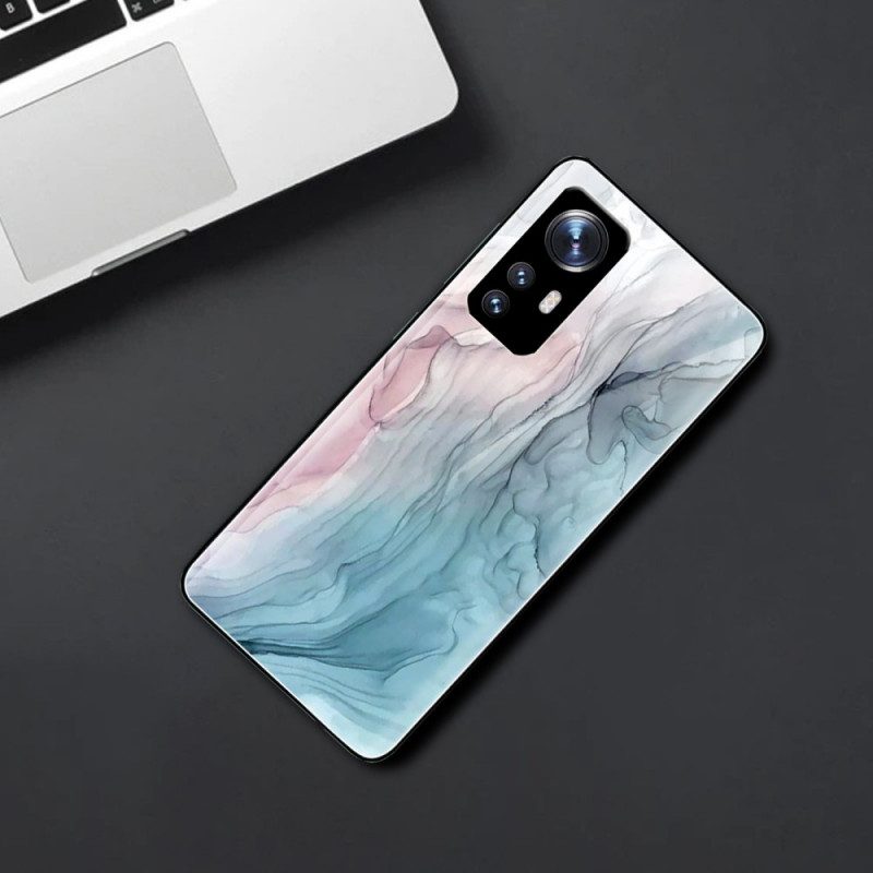 Cover Xiaomi 12 Pro Vetro Temperato Marmo Colorato