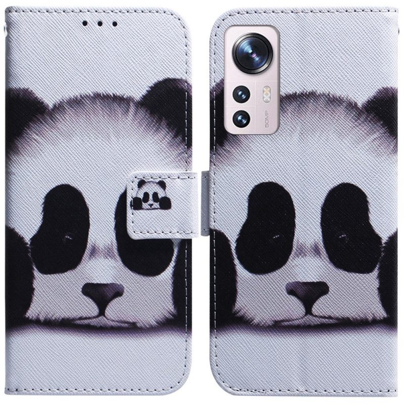 Custodia in pelle Xiaomi 12 Pro Panda