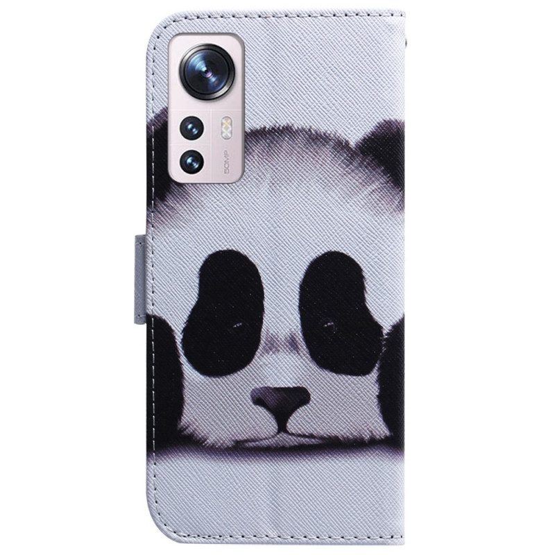 Custodia in pelle Xiaomi 12 Pro Panda