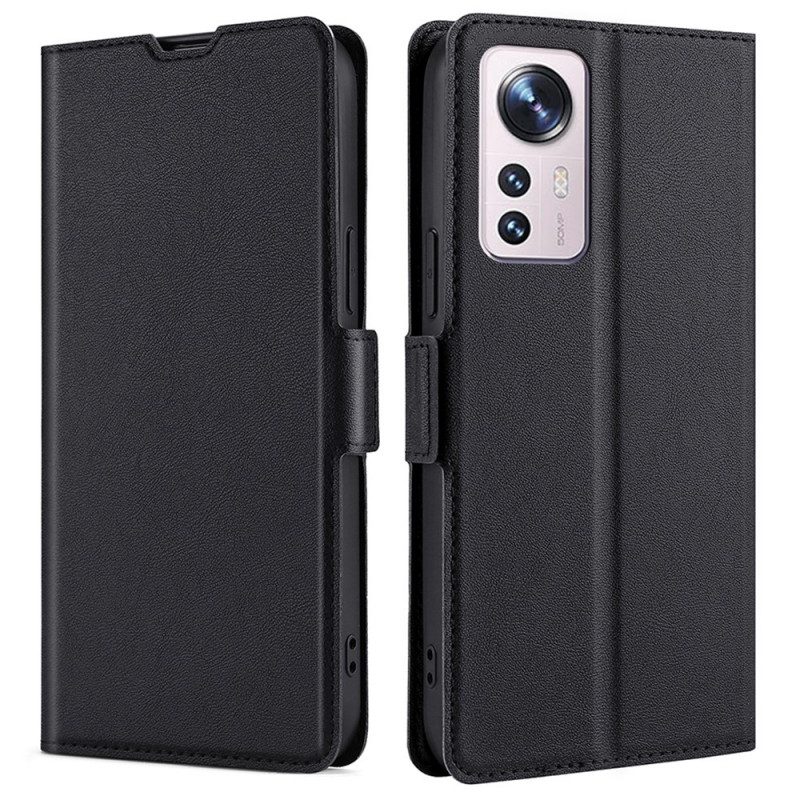 Custodia in pelle Xiaomi 12 Pro Stile In Pelle Ultra Fine