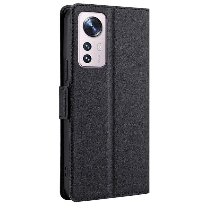 Custodia in pelle Xiaomi 12 Pro Stile In Pelle Ultra Fine