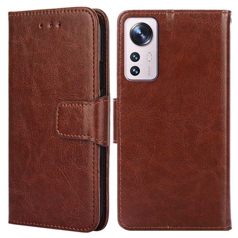 Custodia in pelle Xiaomi 12 Pro Stile Vintage In Pelle