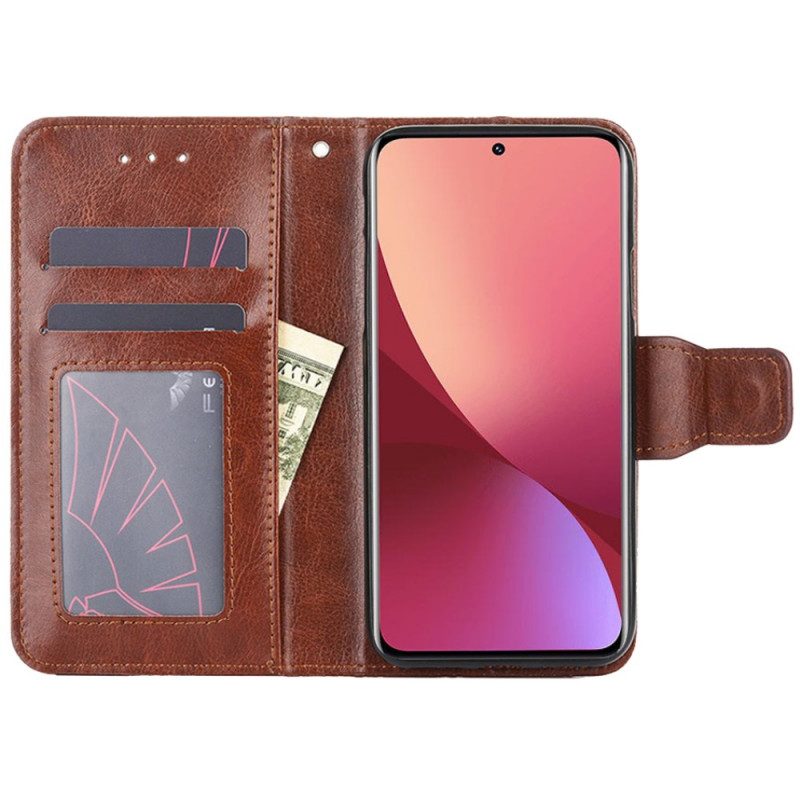 Custodia in pelle Xiaomi 12 Pro Stile Vintage In Pelle