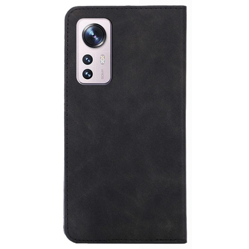 Folio Cover Xiaomi 12 Pro Custodia in pelle Sensazione Sulla Pelle