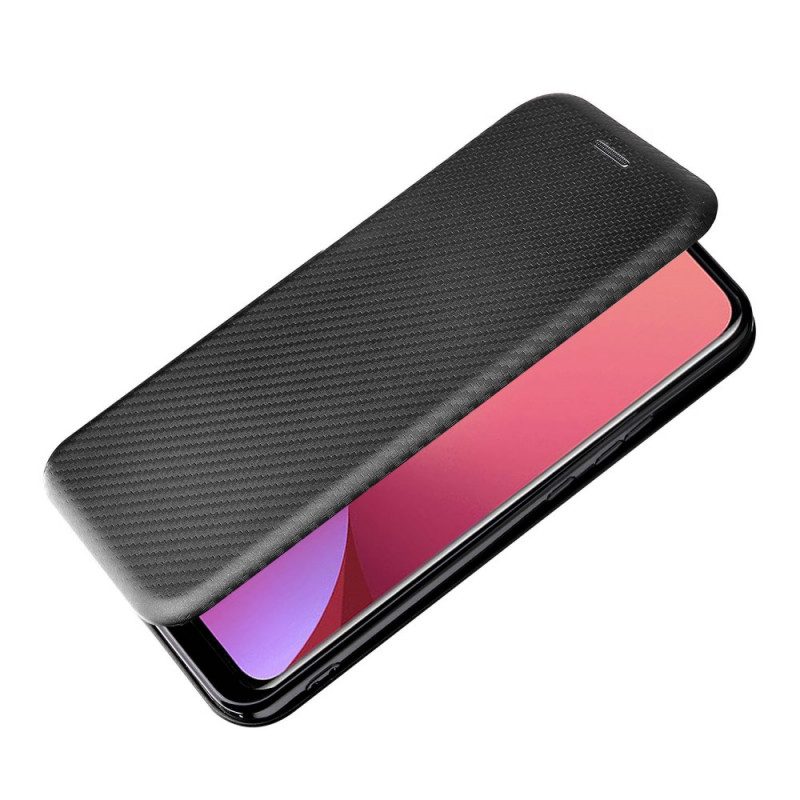 Folio Cover Xiaomi 12 Pro Custodia in pelle Silicone Colorato Al Carbonio