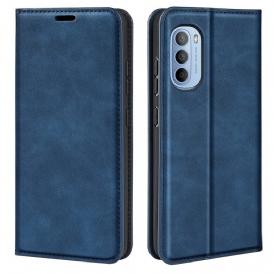 Folio Cover Moto G41 / G31 Custodia in pelle Effetto Pelle Morbida Seta