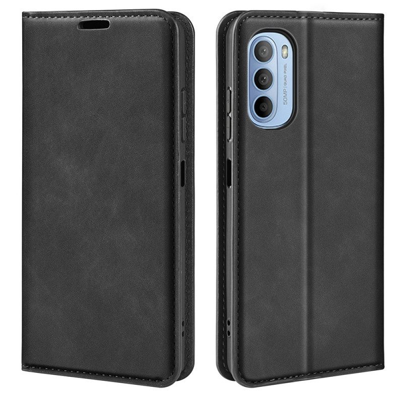 Folio Cover Moto G41 / G31 Custodia in pelle Effetto Pelle Morbida Seta