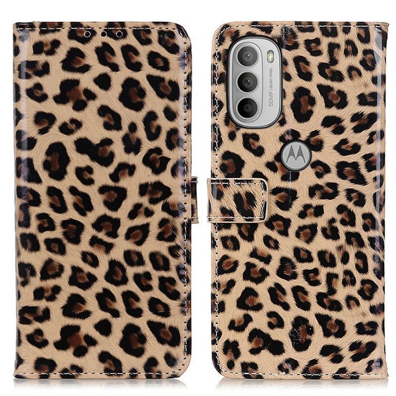 Folio Cover Moto G41 / G31 Leopardo Semplice