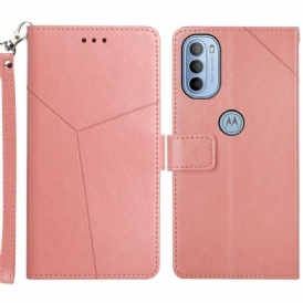 Folio Cover Moto G41 / G31 Stile Pelle Geo Y Design