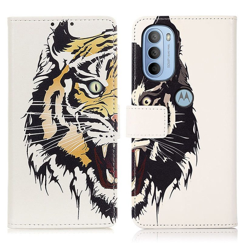 Folio Cover Moto G41 / G31 Tigre Feroce