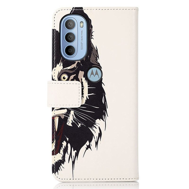 Folio Cover Moto G41 / G31 Tigre Feroce