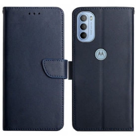 Folio Cover Moto G41 / G31 Vera Pelle Nappa