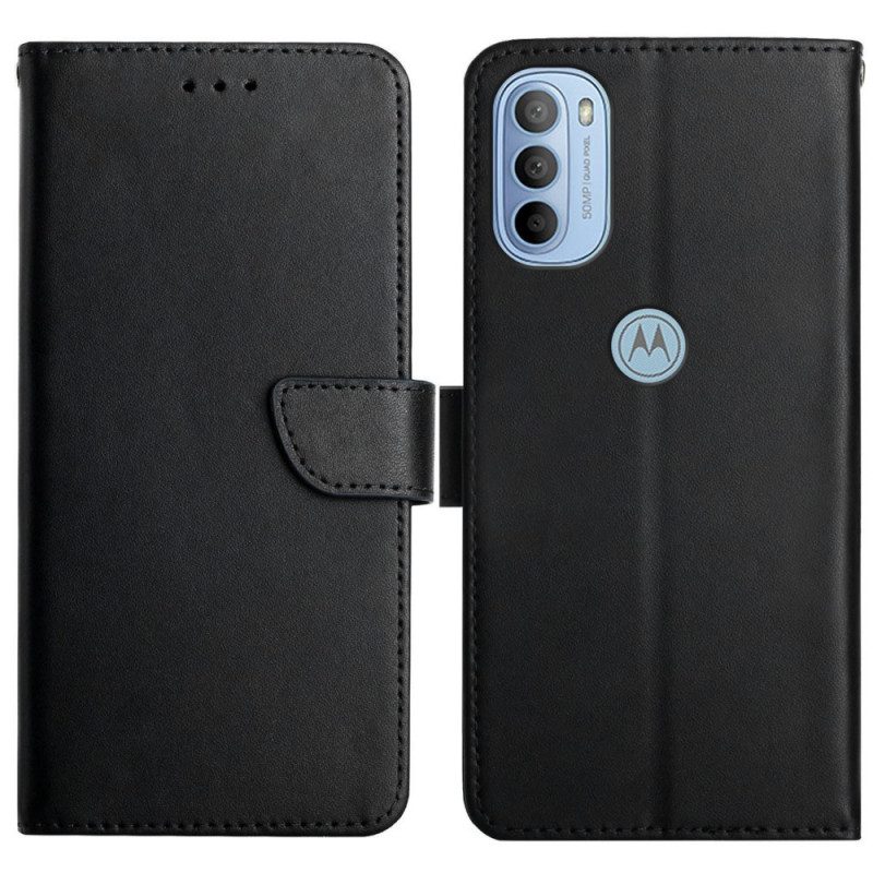 Folio Cover Moto G41 / G31 Vera Pelle Nappa