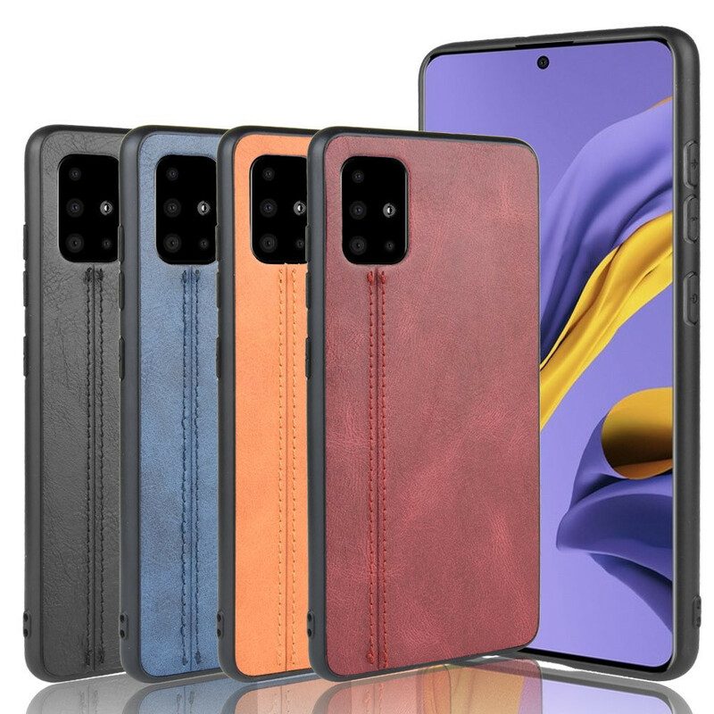 Cover Samsung Galaxy A51 Effetto Pelle Couture