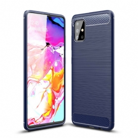 Cover Samsung Galaxy A51 Fibra Di Carbonio Spazzolata