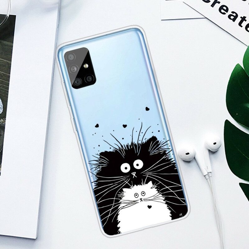 Cover Samsung Galaxy A51 Guarda I Gatti