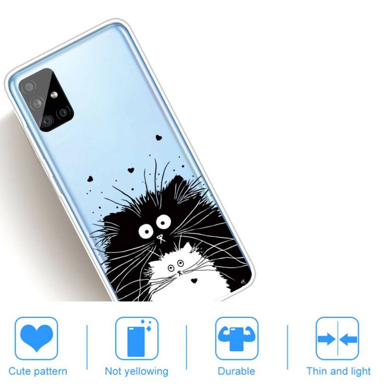 Cover Samsung Galaxy A51 Guarda I Gatti