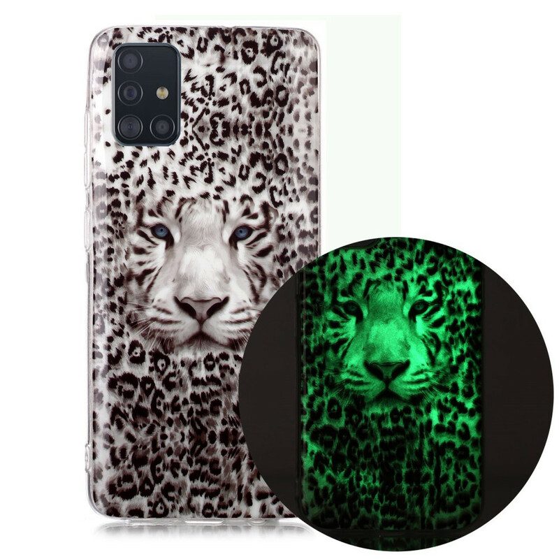 Cover Samsung Galaxy A51 Leopardo Fluorescente