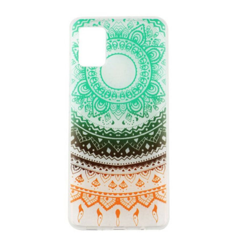 Cover Samsung Galaxy A51 Mandala Colorato Scuro Senza Soluzione Di Continuità