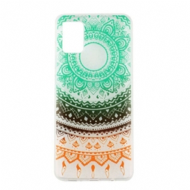 Cover Samsung Galaxy A51 Mandala Colorato Scuro Senza Soluzione Di Continuità