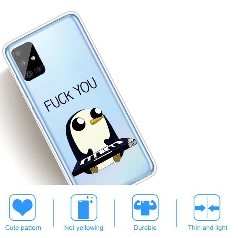 Cover Samsung Galaxy A51 Pinguino. Vaffanculo