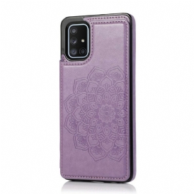 Cover Samsung Galaxy A51 Portacarte Con Stampa Mandala