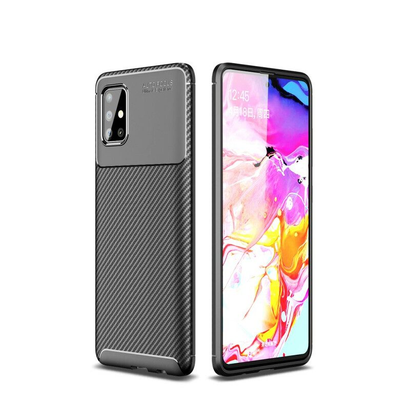 Cover Samsung Galaxy A51 Struttura Flessibile In Fibra Di Carbonio