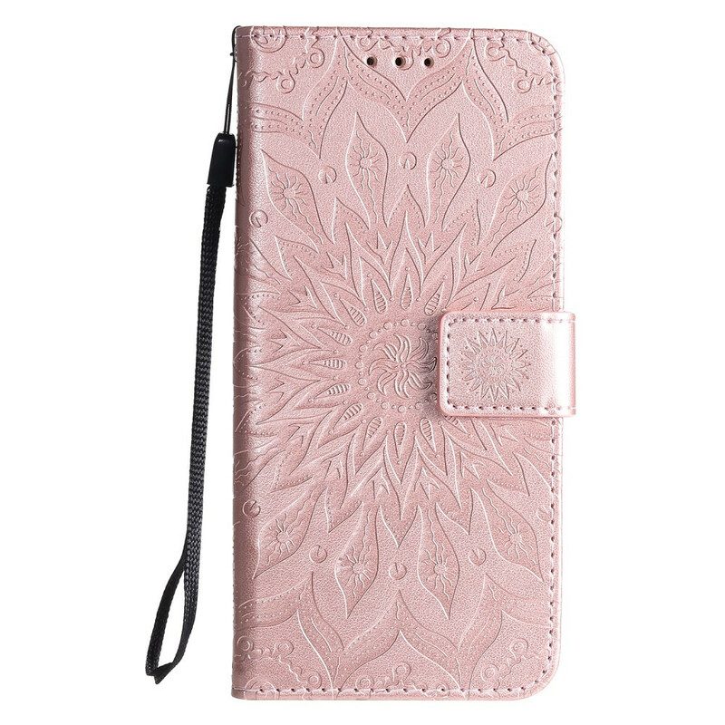 Custodia in pelle Samsung Galaxy A51 Fiore Del Sole