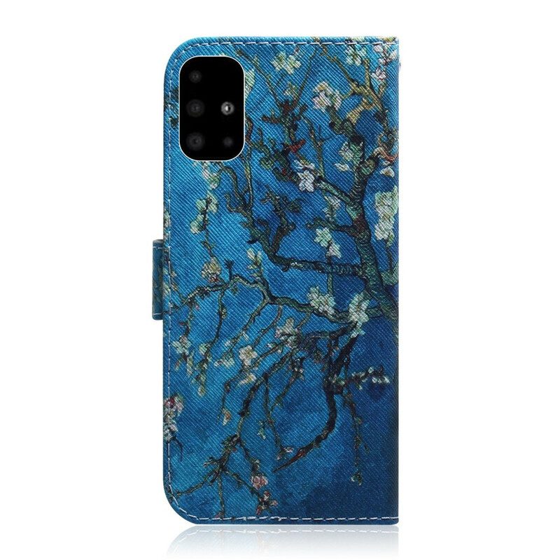 Custodia in pelle Samsung Galaxy A51 Ramo Di Un Albero In Fiore