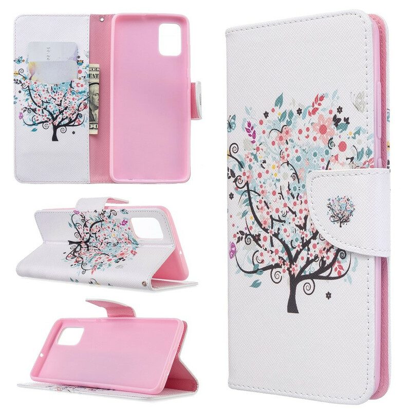 Folio Cover Samsung Galaxy A51 Albero Fiorito