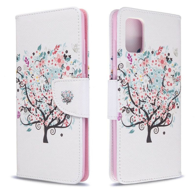 Folio Cover Samsung Galaxy A51 Albero Fiorito