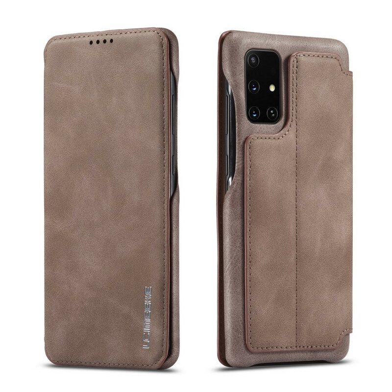 Folio Cover Samsung Galaxy A51 Custodia in pelle Lc.imeeke Effetto Pelle