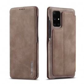 Folio Cover Samsung Galaxy A51 Custodia in pelle Lc.imeeke Effetto Pelle