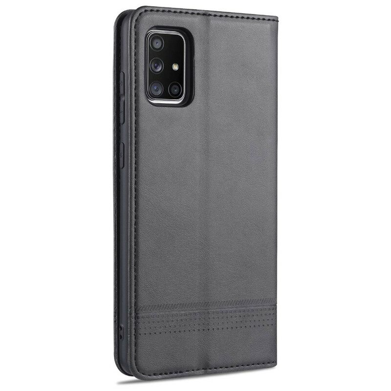 Folio Cover Samsung Galaxy A51 Custodia in pelle Stile In Pelle Azns