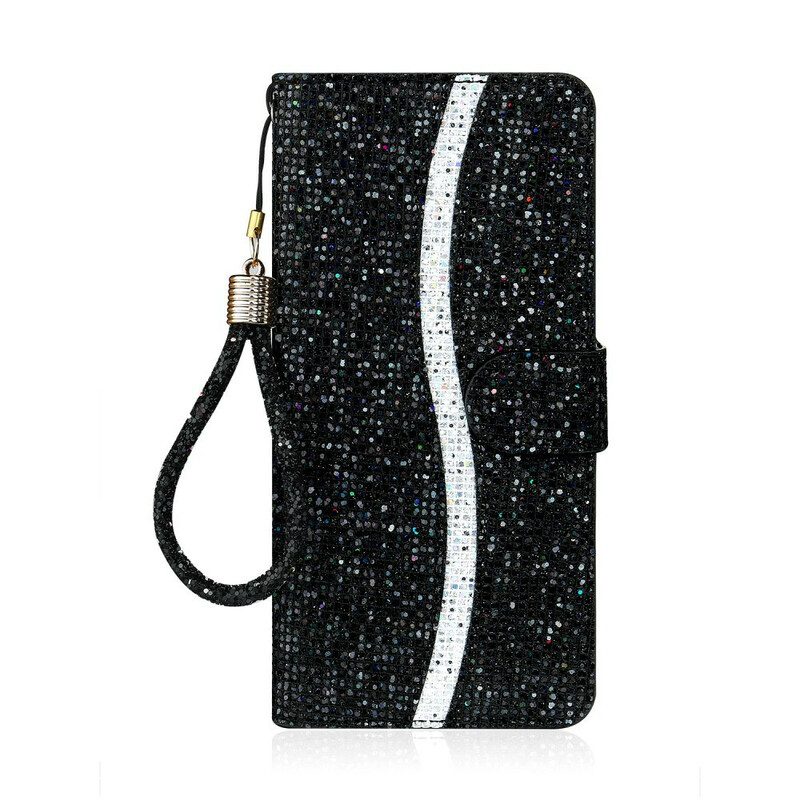 Folio Cover Samsung Galaxy A51 Design A S Con Paillettes