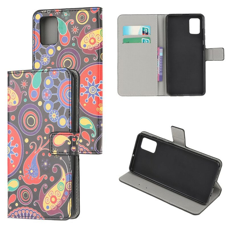 Folio Cover Samsung Galaxy A51 Disegno Della Galassia