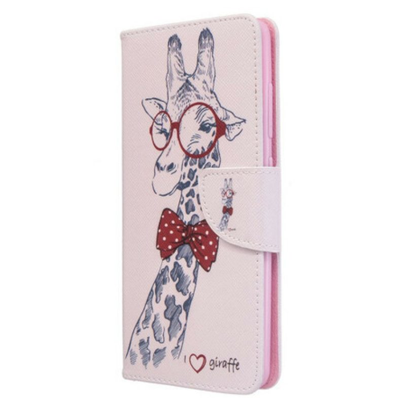 Folio Cover Samsung Galaxy A51 Giraffa Intelligente