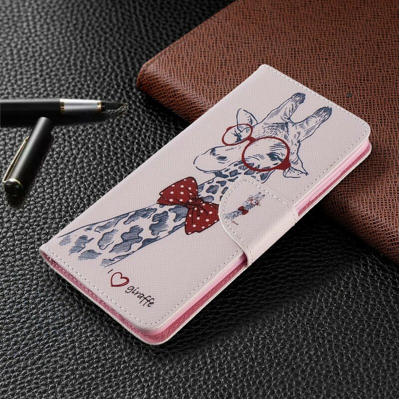 Folio Cover Samsung Galaxy A51 Giraffa Intelligente