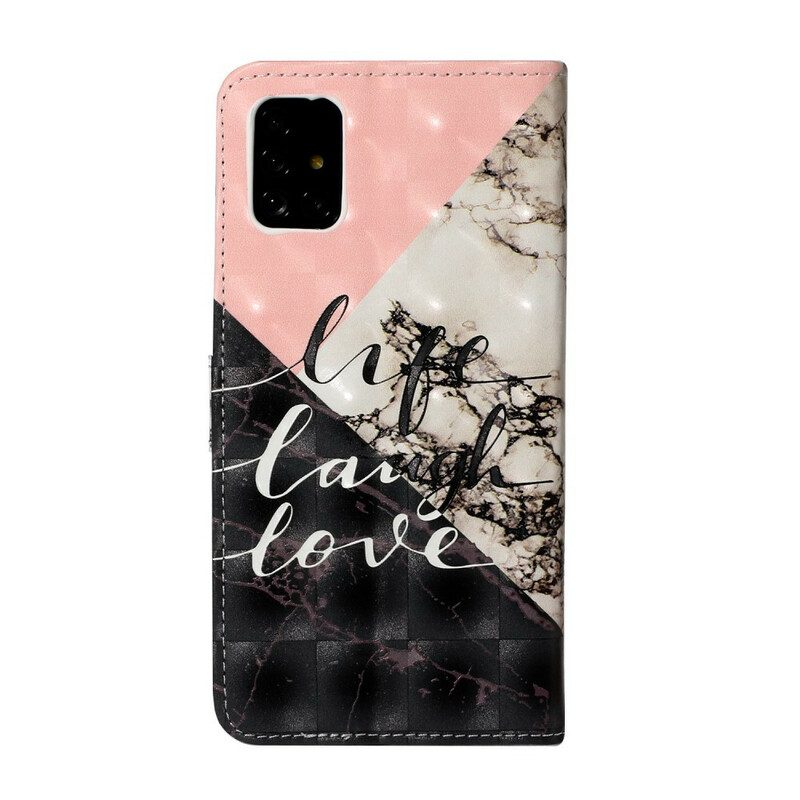 Folio Cover Samsung Galaxy A51 Vita Ridere Amore