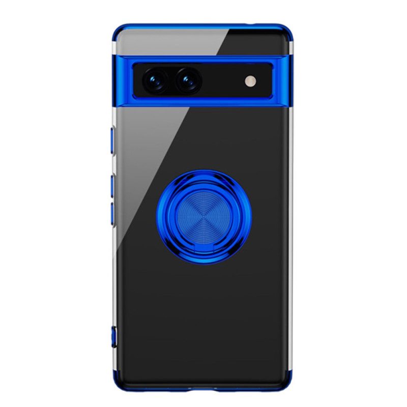 Cover Google Pixel 7A Anello Rotante Trasparente