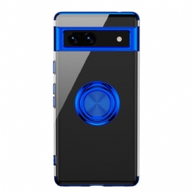 Cover Google Pixel 7A Anello Rotante Trasparente